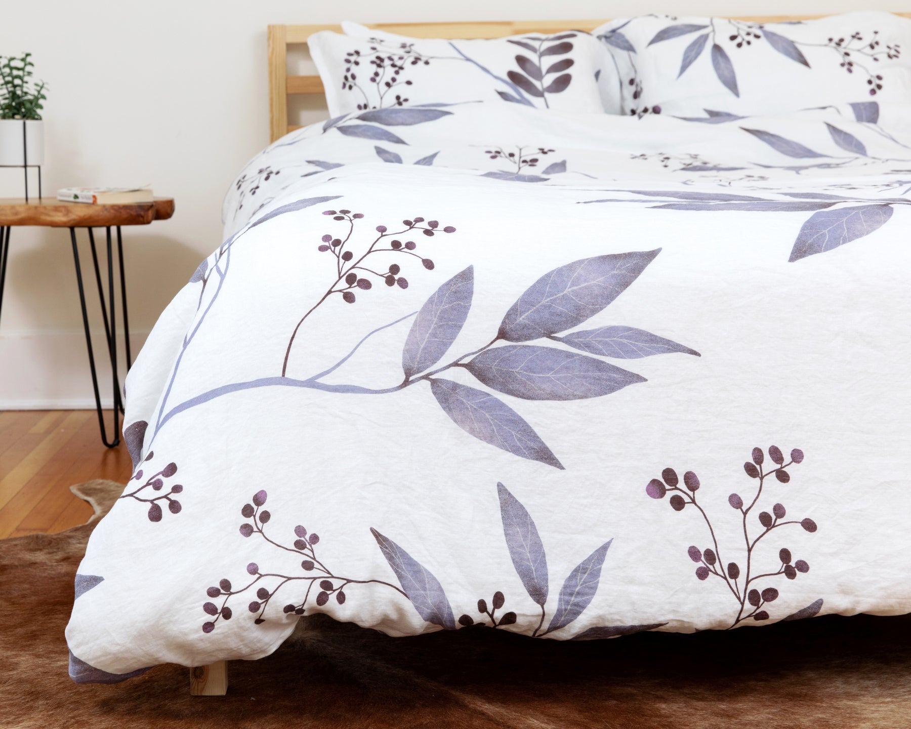 European Linen Duvet Cover Set | BlÄlig Print