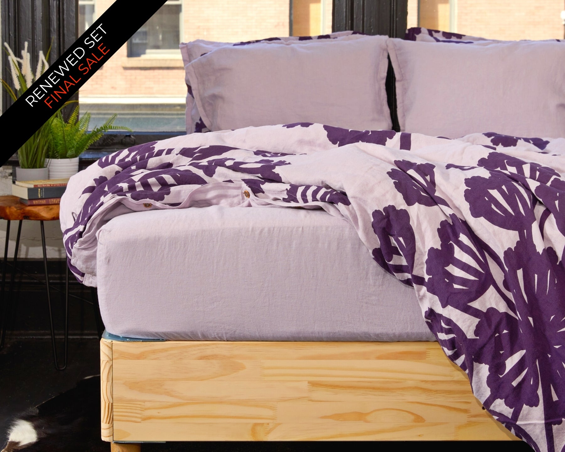 Organic European Linen Fitted Sheet | Renewed