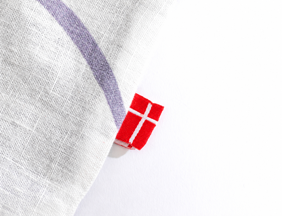 European organic linen duvet cover set in moderns Scandinavian design on white with purple leaves - Twin / Standard, Full/Queen / Standard, King/Cal-King / Standard, King/Cal-King / King