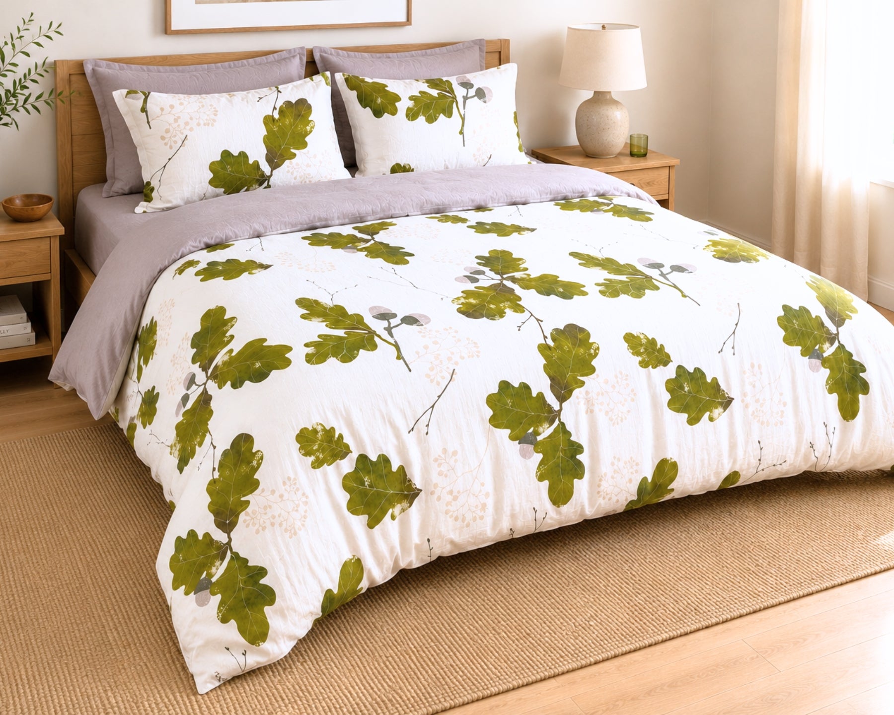 European Linen Duvet Cover Set | Agern Print